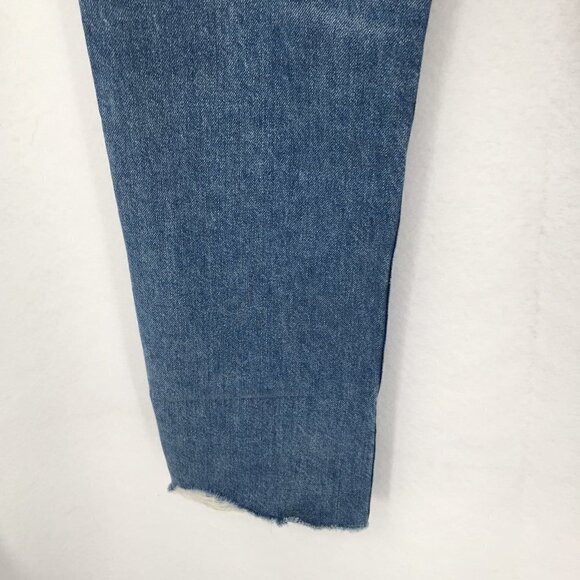 DL1961 Jerry High Rise Vintage straight jeans raw edge Westbrook distress new 27 - Picture 12 of 13